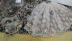 921 BARBIE DOLL EMBROIDERED FLORAL PETTICOAT, BRA 1959 - 63